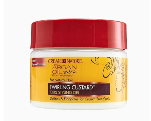 CREME OF NATURE ARGAN OIL FOR NATURAL HAIR Twirling Custard Curl Defining Jelly 11.5oz