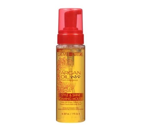 CREME OF NATURE ARGAN OIL Style & Shine Foaming Mousse 7oz