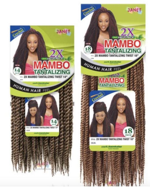 Janet Collection 2X Mambo Tantalizing Twist Braid, 18"