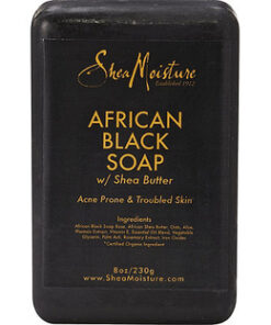 Shea Moisture African Black Soap Bar With Shea Butter - 8 oz