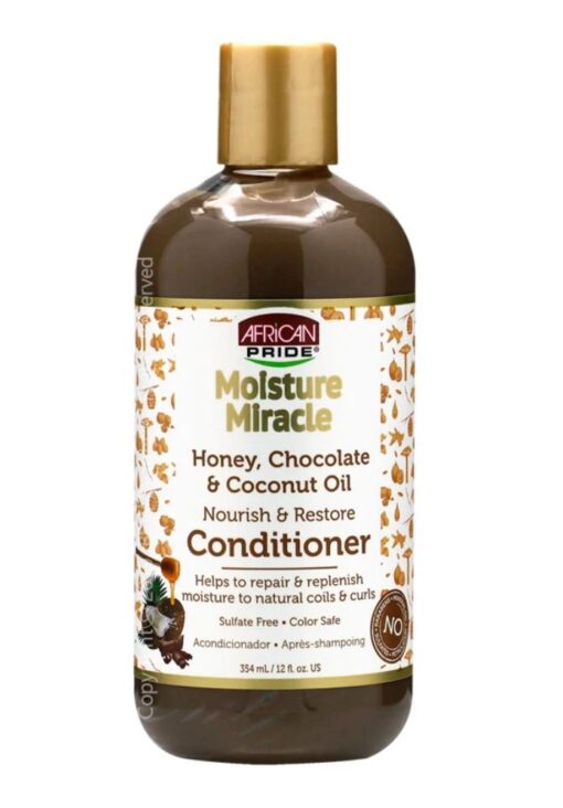 AFRICAN PRIDE - MOISTURE MIRACLE - NOURISH & RESTORE CONDITIONER 12oz