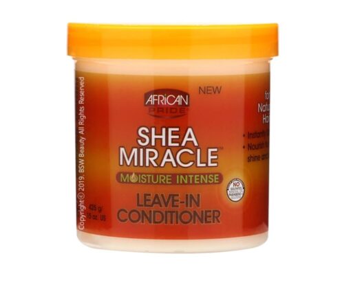 AFRICAN PRIDE - SHEA MIRACLE - MOSITURE INTENSE LEAVE-IN CONDITIONER 15oz