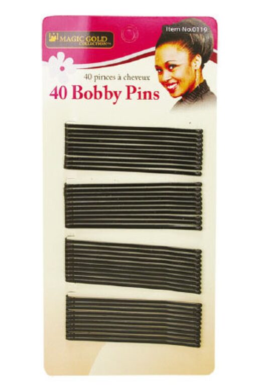 Magic Gold Collection - 40 Bobby Pins - Black