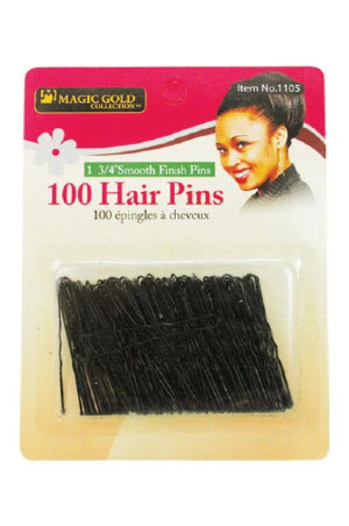 Magic Gold Collection - 100 Hair Pins 1 3/4" - Black