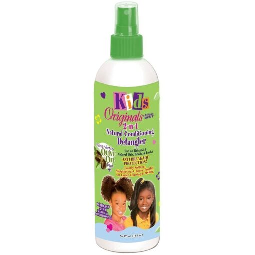 AFRICA'S BEST - KIDS ORIGINALS - 2-N-1 NATURAL CONDITIONING DETANGLER 12 oz