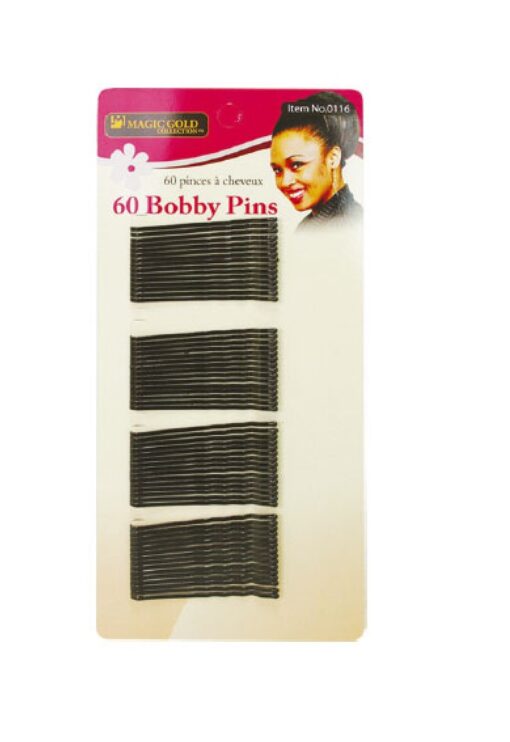 Magic Gold Collection - 60 Bobby Pins - Black