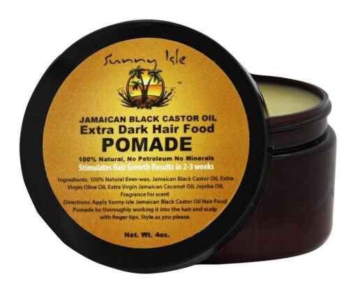 Sunny Isle - Jamaican Black Castor Oil - Extra Dark Hair Food Pomade 4 oz