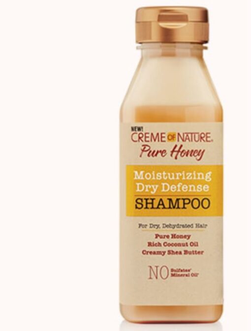 CREME OF NATURE -Pure Honey - Moisturizing Dry Defense - Shampoo 12 oz