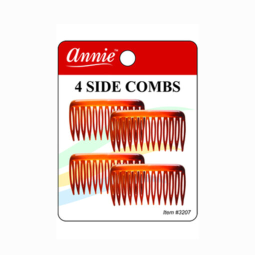 Annie - 4 Side Combs Brown