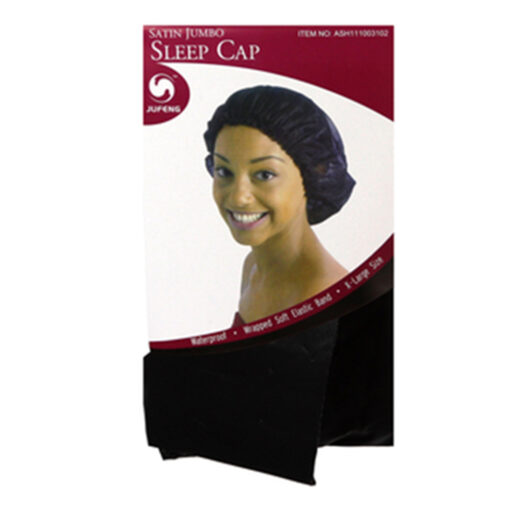 KIM & C - Satin Jumbo Sleep Caps - Black