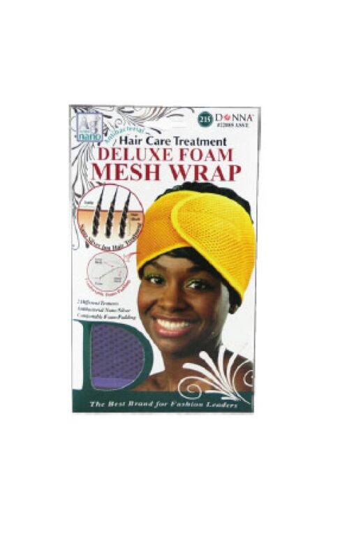 Donna - Nano Hair Treat - Deluxe Foam Mesh Wrap - Black