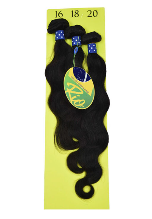 Rio Hair - 100% Virgin Remy Human Hair - Body Wave - Single or 3 Bundles Packs