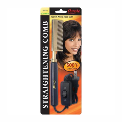 Annie Electrical Straightening Comb - Medium double sided Teeth