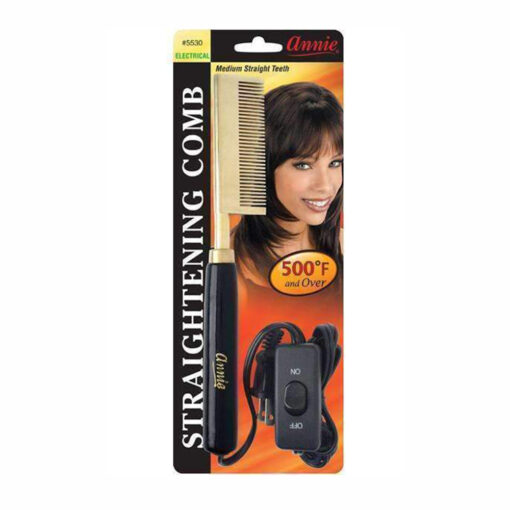 Annie Electrical Straightening Comb - Medium Straight Teeth