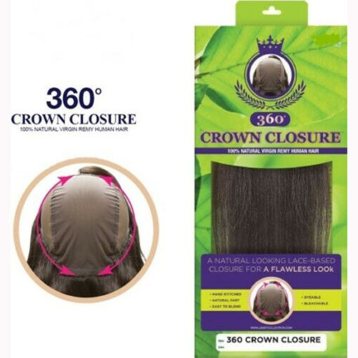 Janet Collection- 360° Crown Closure - 100% Natural Virgin Remy Human Hair - Image 3