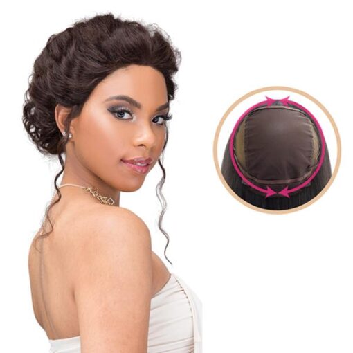 Janet Collection- 360° Crown Closure - 100% Natural Virgin Remy Human Hair - Deep Wave - Image 2